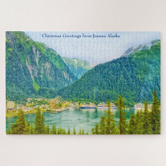 Rompecabezas de Alaska Juneau Jigsaw (Horizontal)