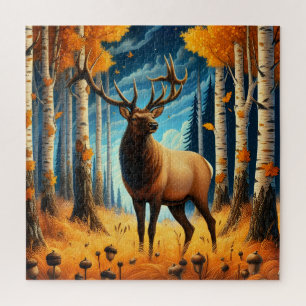 Rompecabezas de Alce de Otoño