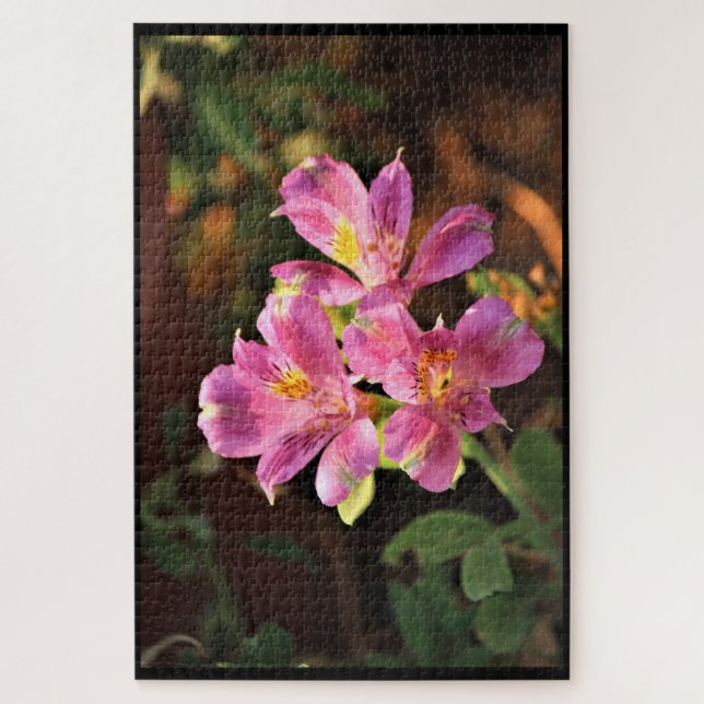 Rompecabezas de Alstroemeria Rosa Lilly (Vertical)