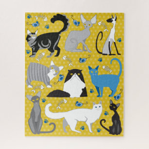 Rompecabezas de amantes del gato 16x20 para person