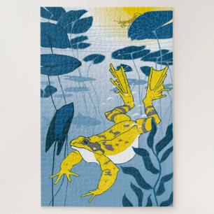 Rompecabezas de anillos de rana 20x30 para persona