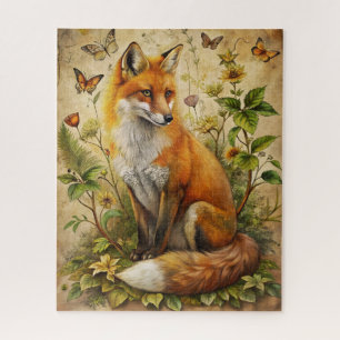 Rompecabezas de animales de bosque de fantasía