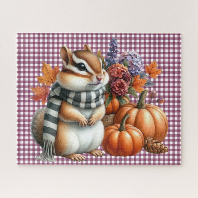 Rompecabezas de animales de otoño (Horizontal)