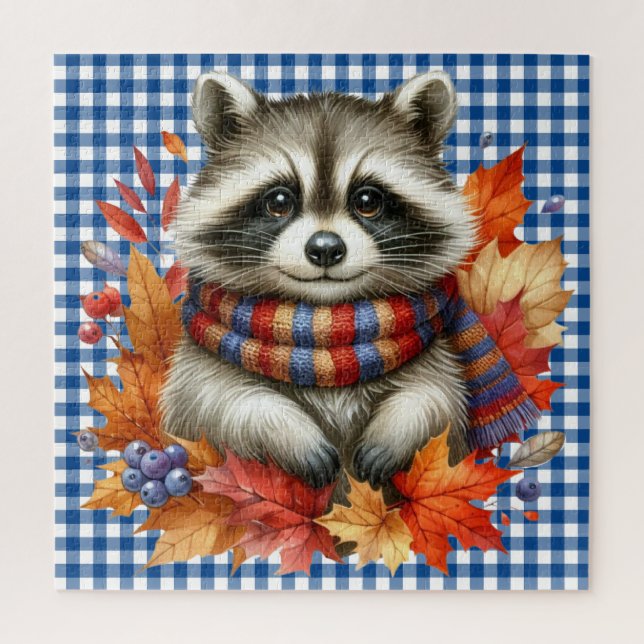 Rompecabezas de animales de otoño (Vertical)