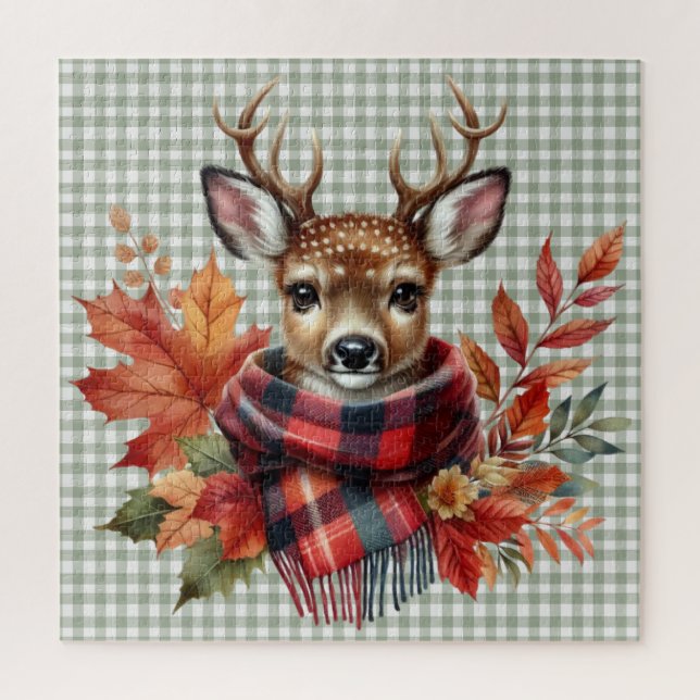 Rompecabezas de animales de otoño (Vertical)