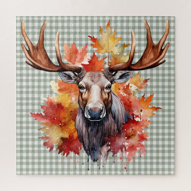 Rompecabezas de animales de otoño (Vertical)