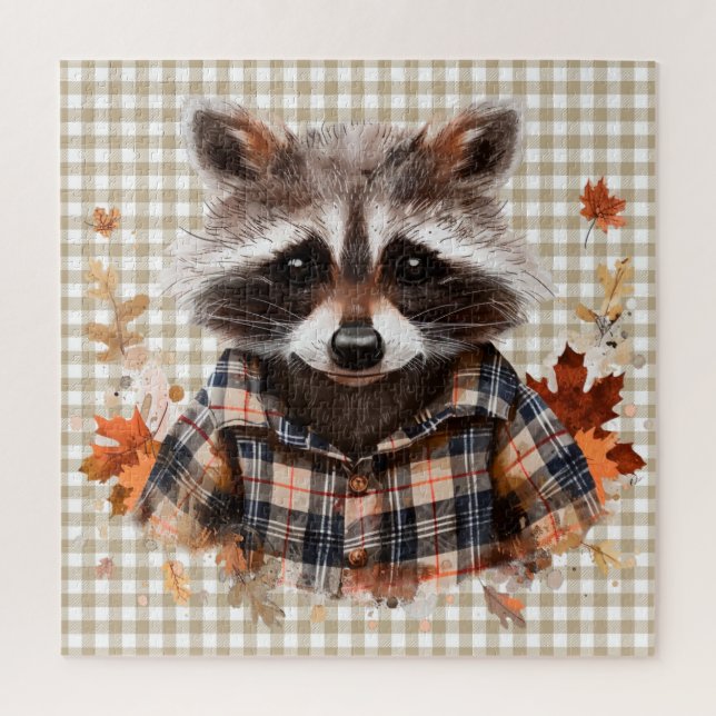 Rompecabezas de animales de otoño (Vertical)