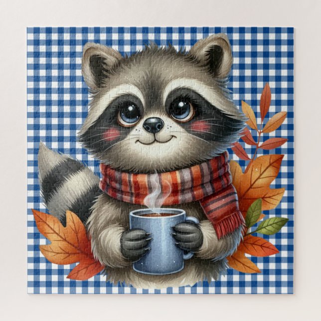 Rompecabezas de animales de otoño (Vertical)