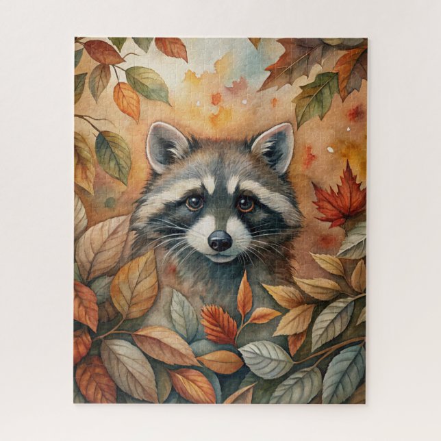 Rompecabezas de animales de otoño (Vertical)