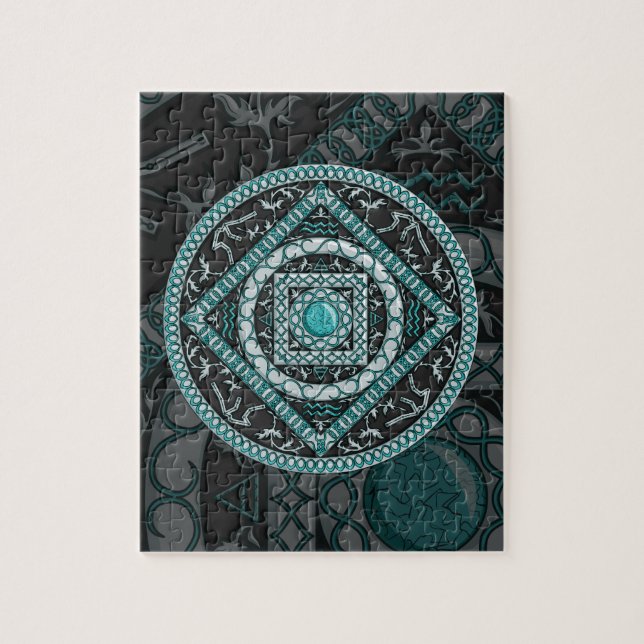 Rompecabezas de Aquarius Mandala (Vertical)