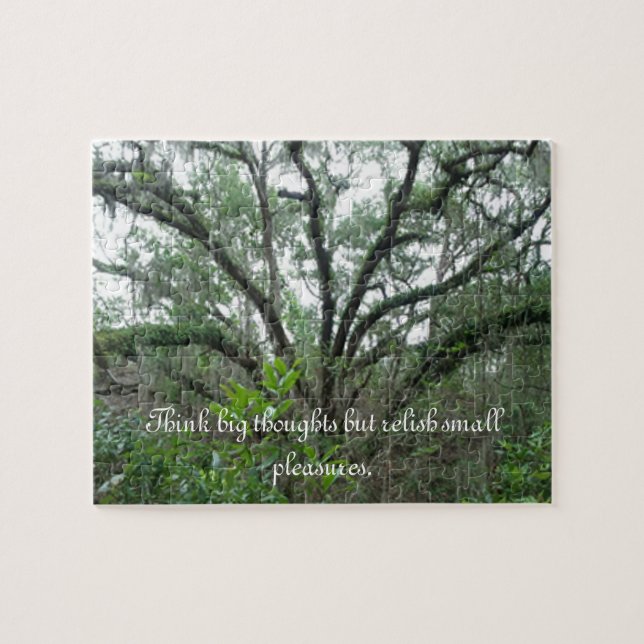 Rompecabezas de árbol tranquilo (Horizontal)