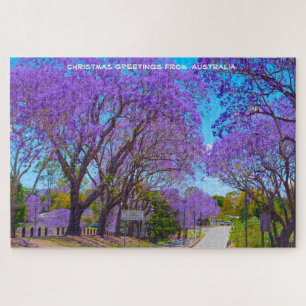 Rompecabezas de árboles de jacaranda de Australia