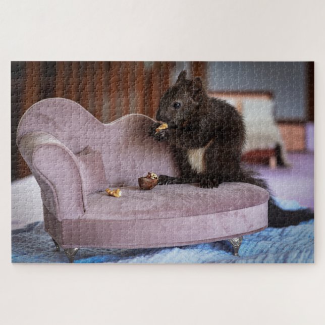 rompecabezas de ardilla mascota (Horizontal)