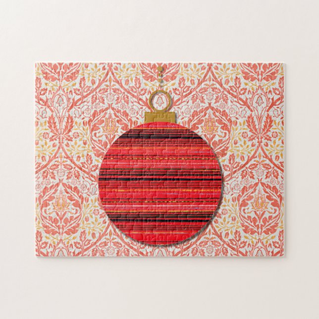 Rompecabezas de Arte con Estilo Retro de Navidad (Horizontal)