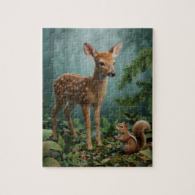 Rompecabezas de Arte de Animales Realistas (Vertical)