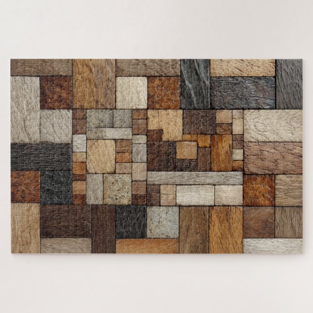 Rompecabezas de arte de bloque de madera (Horizontal)