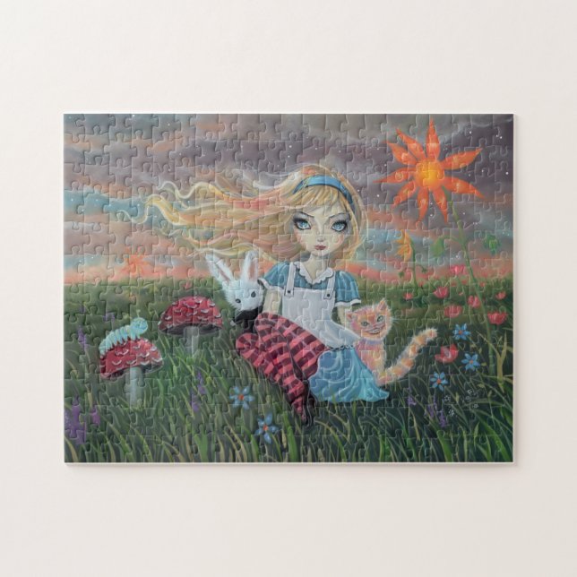 Rompecabezas de arte de fantasía de Alicia en el p (Horizontal)
