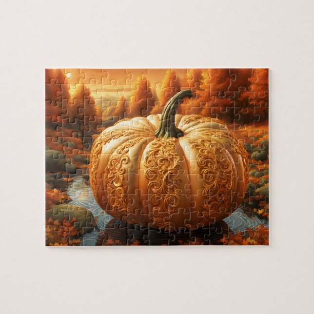 Rompecabezas de arte de la bomba de otoño (Horizontal)