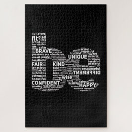 Rompecabezas de arte de palabras motivacionales - 