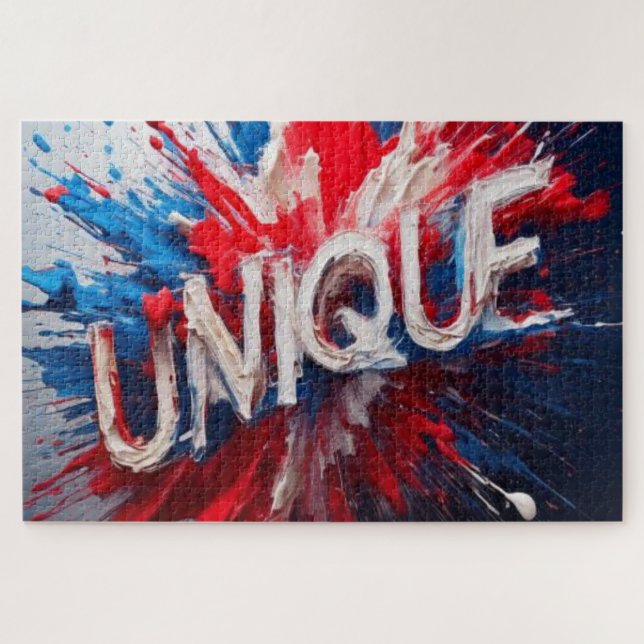 Rompecabezas de Arte de Palabras ÚNICO (Horizontal)