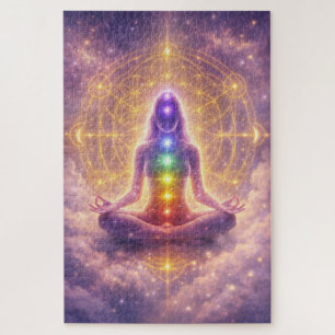 Rompecabezas de Arte Espiritual de Meditación de C