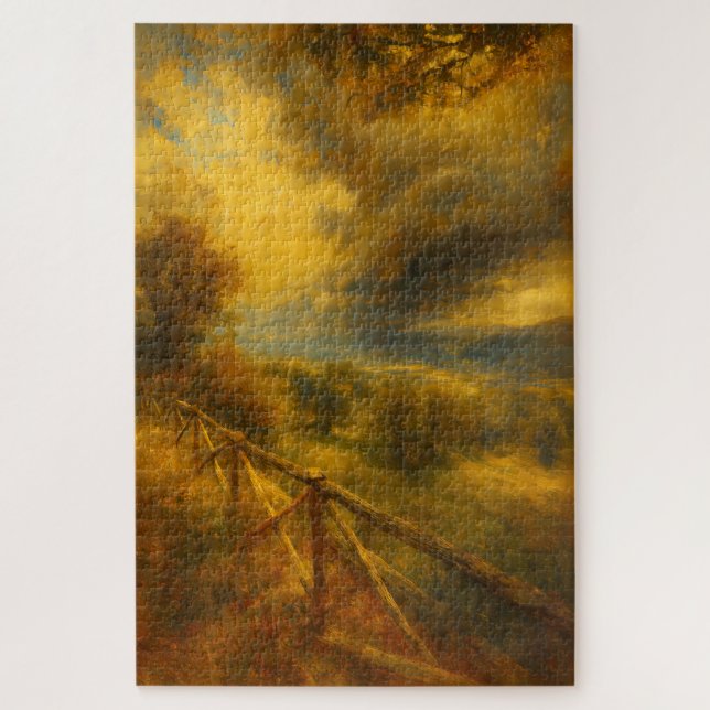 Rompecabezas de arte estilo Turner de Montefalco I (Vertical)