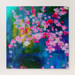 Rompecabezas de Arte Flor de Primavera Niebla