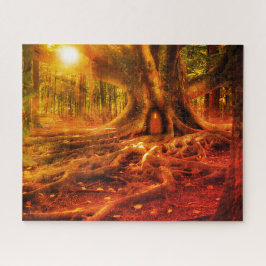 Rompecabezas de arte forestal fantasía rompecabeza