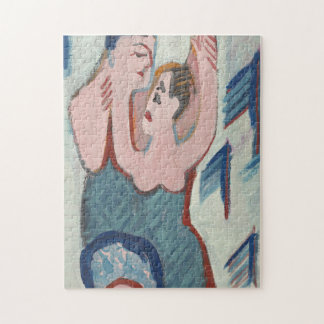 Rompecabezas de arte moderno de pareja bailarina