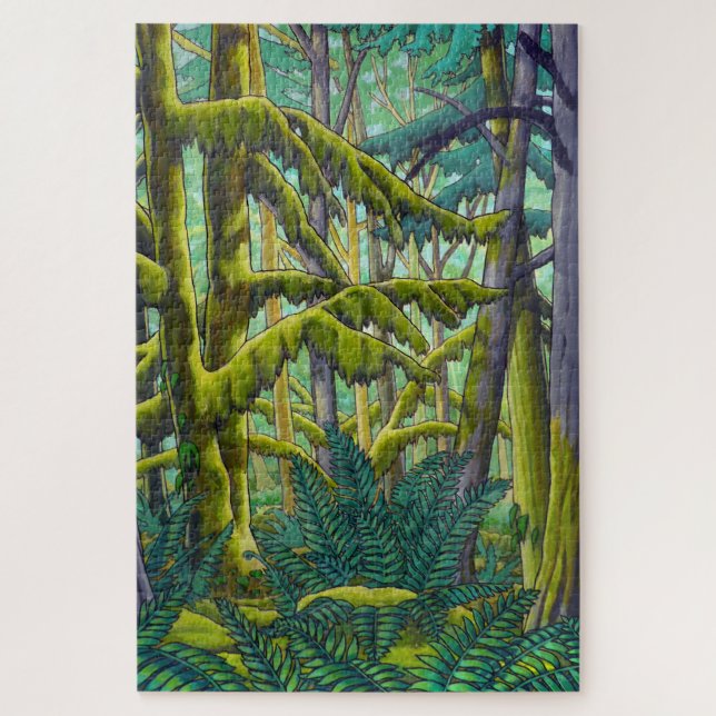 Rompecabezas de arte paisajístico en Canadá - Bosq (Vertical)