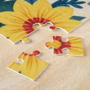 Rompecabezas de Arte Popular de Girasol Floral