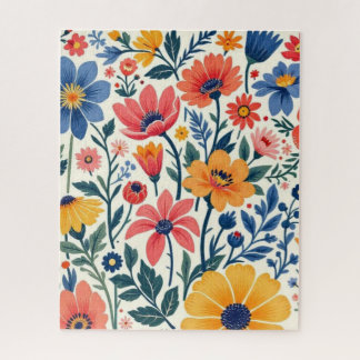 Rompecabezas de Arte Popular Floral