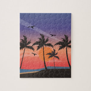 rompecabezas de arte tropical
