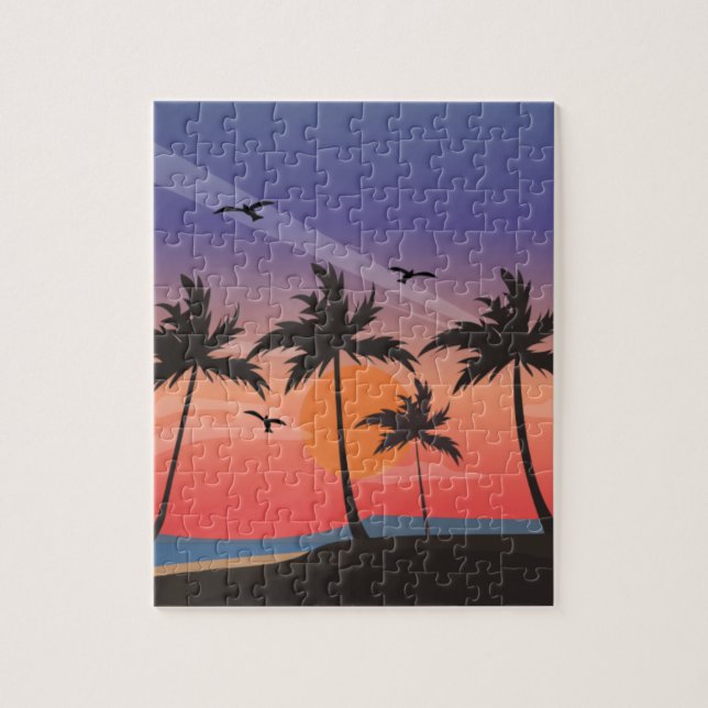 rompecabezas de arte tropical (Vertical)