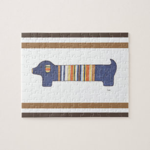 Rompecabezas de arte único - 2 Dachshunds - Arte d