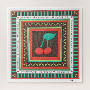 Rompecabezas de arte único - Cerezas