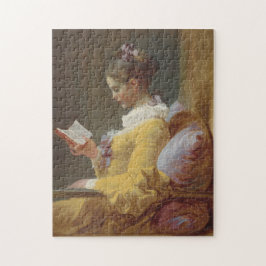 Rompecabezas de arte vintage de "Una joven leyendo