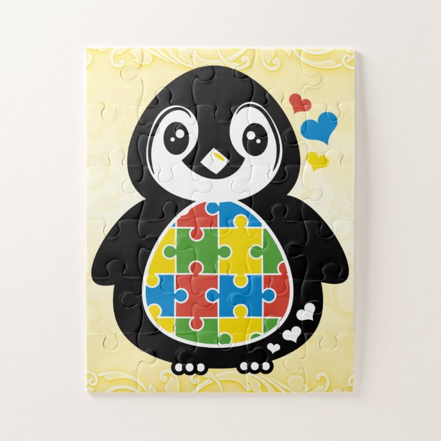 Rompecabezas de autismo AW con caja de regalo, 30  (Vertical)