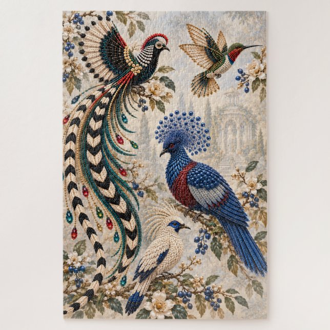 Rompecabezas de Aves y Botánicos (Vertical)