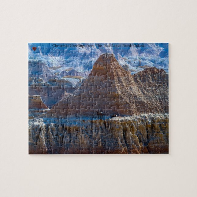 Rompecabezas de Bad Lands Dakota del Norte (Horizontal)