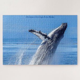 Rompecabezas de ballena jorobada Alaska Jigsaw