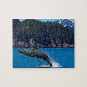 Rompecabezas de ballena jorobada Alaska Jigsaw