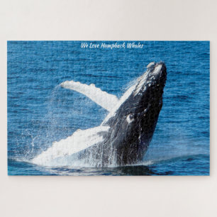 Rompecabezas de ballena jorobada Alaska Jigsaw