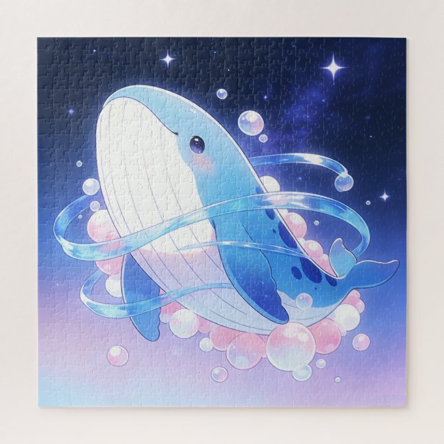 Rompecabezas de ballena soñadora (Vertical)