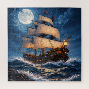 Rompecabezas de Barco a la Luz de la Luna – Rompec