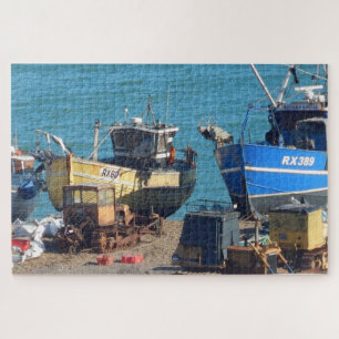 Rompecabezas de Barcos de Pesca en Hastings Sussex