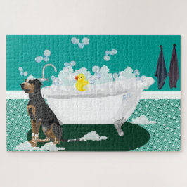 Rompecabezas de Bathtime Coonhound