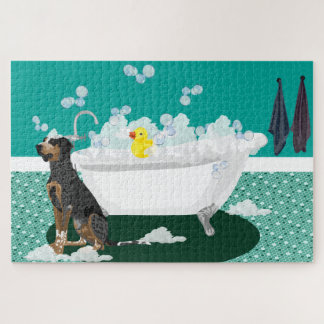 Rompecabezas de Bathtime Coonhound