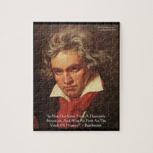Rompecabezas de Beethoven "Del Cielo" Cita de Amor
