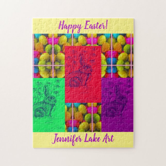 Rompecabezas de boceto de conejito salvaje (Vertical)